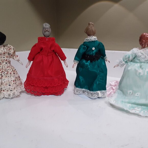 4 Vintage 9" Dolls - Lovely ladies with Stand - Picture 6 of 7